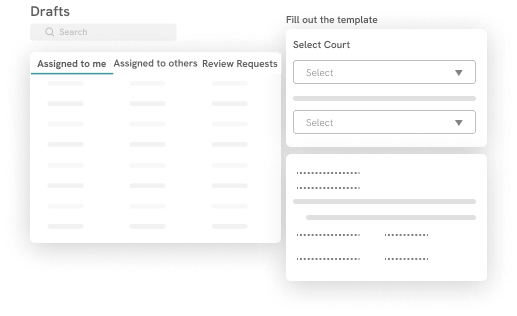 Assign and review legal tasks to right advocates
